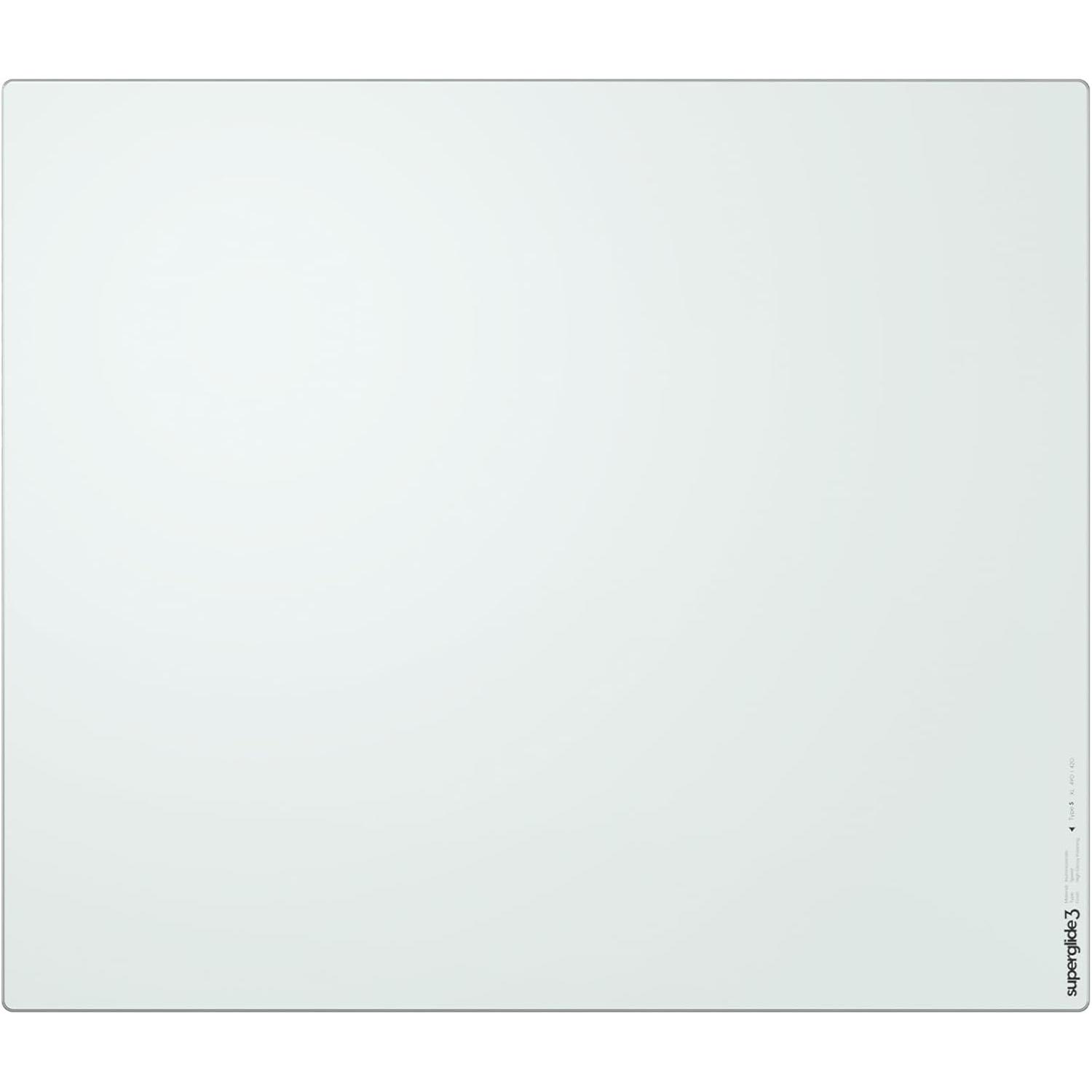 A large main feature product image of Pulsar Superglide v3 Type S Glass Mousepad - XL (White)
