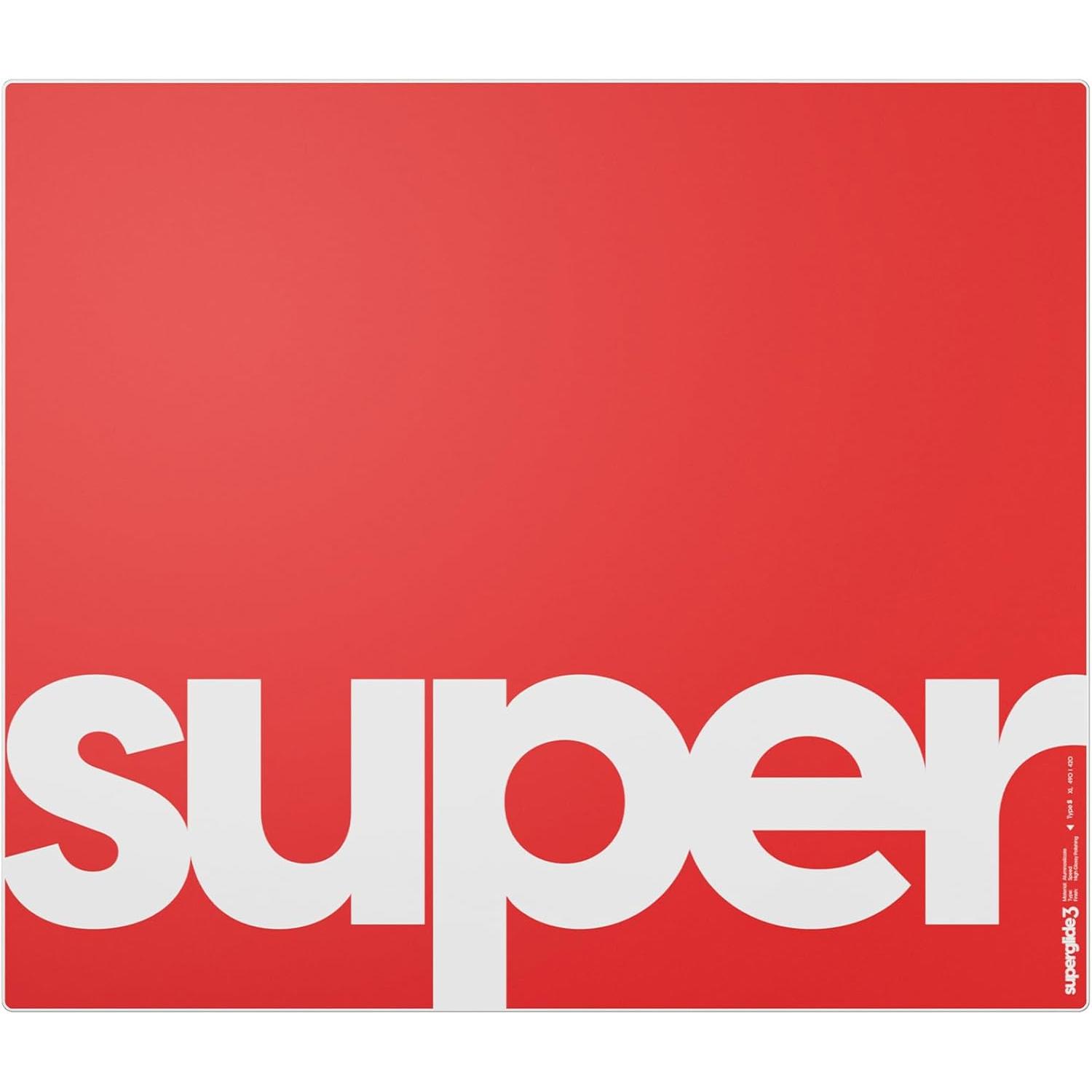 A large main feature product image of Pulsar Superglide v3 Type S Glass Mousepad - XL (Red)