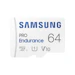 A product image of Samsung PRO Endurance microSDXC U1 V10 UHS-I microSD Card - 64GB