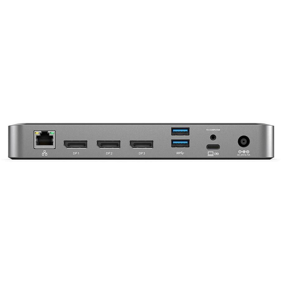 A large main feature product image of EX-DEMO ALOGIC 4K Display Universal Docking Station - 100W Power Delivery