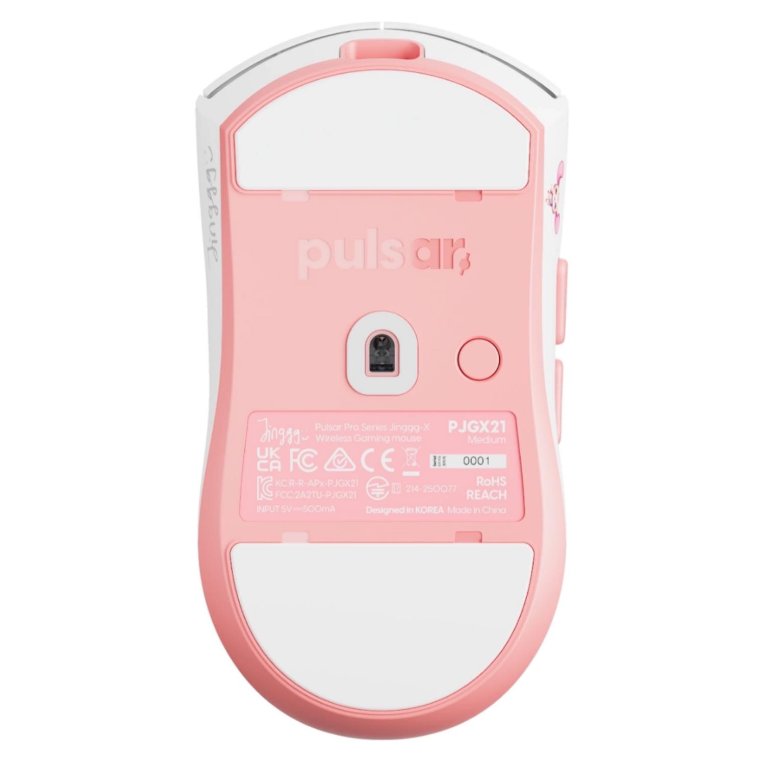 A large main feature product image of Pulsar Pro Series Jinggg-X Medium - 53g Lightweight 8K Wireless Gaming Mouse