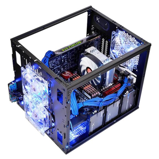 A large main feature product image of EX-DEMO Thermaltake Core V21 - Modular Micro Case