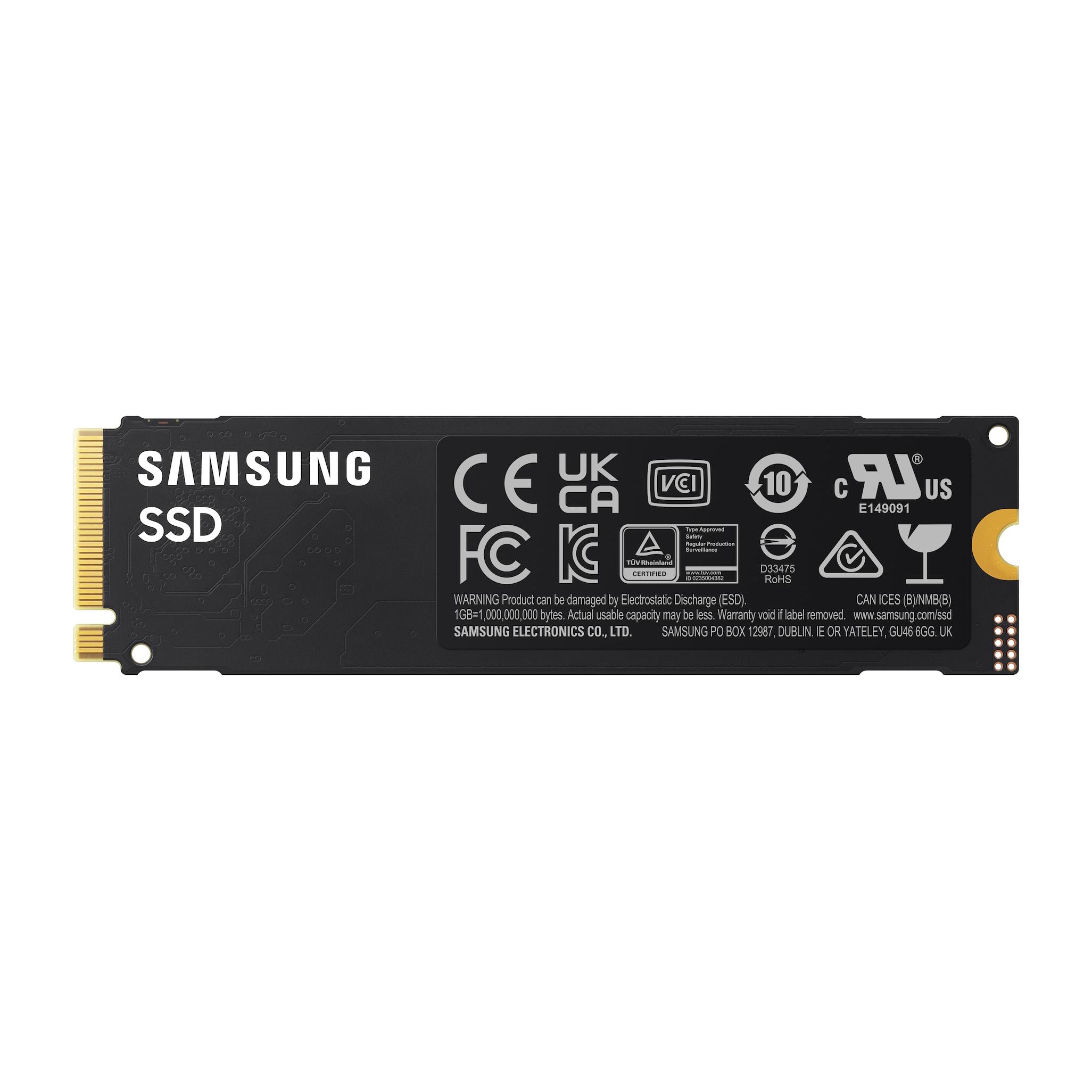 A large main feature product image of Samsung 990 PCIe Gen4 NVMe M.2 SSD - 1TB