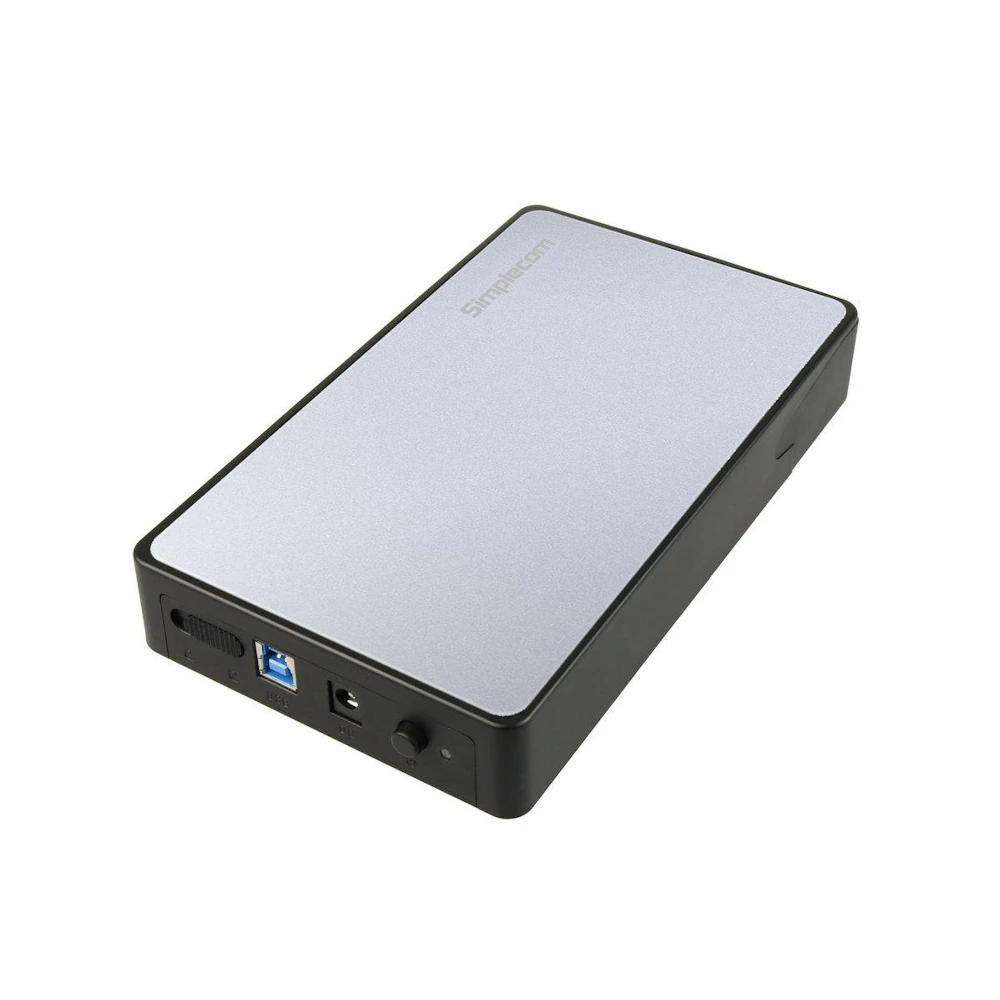 Simplecom SE325 Tool Free 3.5" SATA HDD to USB 3.0 Hard Drive Enclosure - Silver