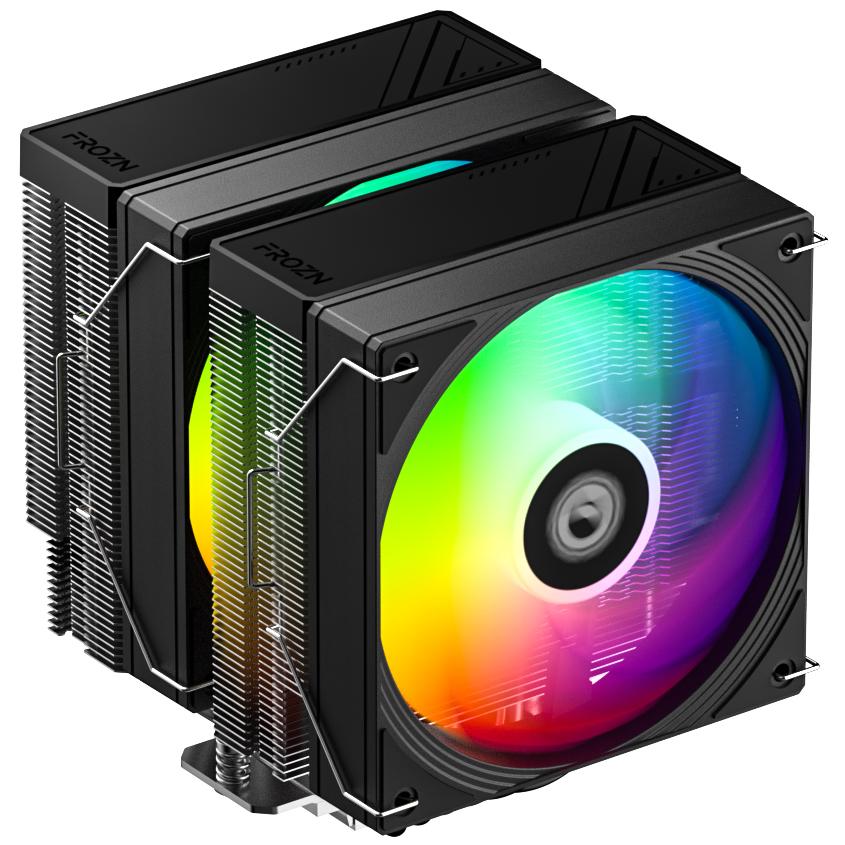A large main feature product image of EX-DEMO ID-COOLING FROZN A620 PRO SE ARGB Dual-Tower CPU Cooler (Black)