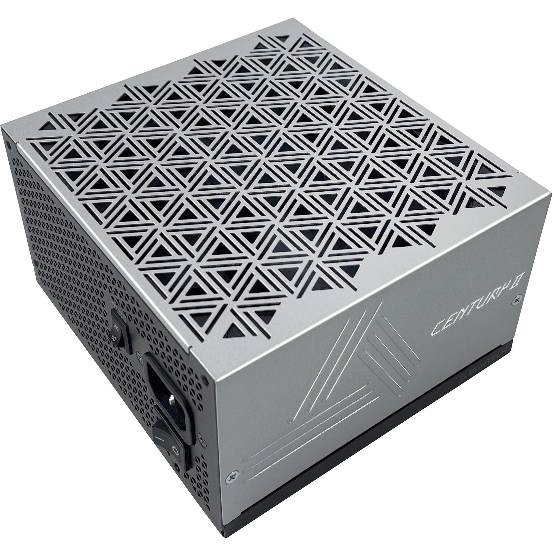 A large main feature product image of EX-DEMO Montech CENTURY II 850W Gold ATX 3.1 PCIe 5.1 Modular PSU