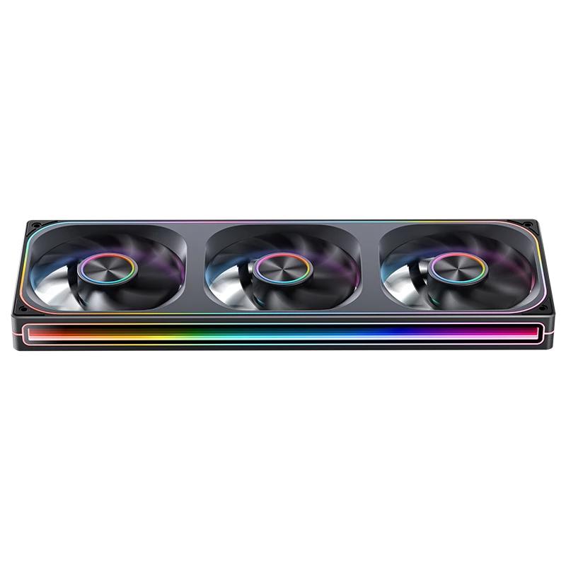 A large main feature product image of EX-DEMO Jonsbo ZA-360 ARGB 360mm PWM Reverse Blade Triple Block Fan (Black)
