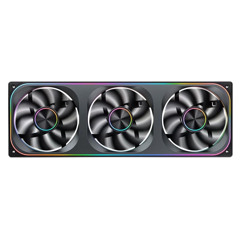 A large main feature product image of EX-DEMO Jonsbo ZA-360 ARGB 360mm PWM Reverse Blade Triple Block Fan (Black)