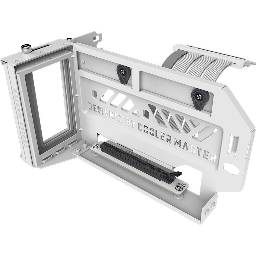 A large main feature product image of EX-DEMO Cooler Master Vertical GPU Mount Kit V3 (White)