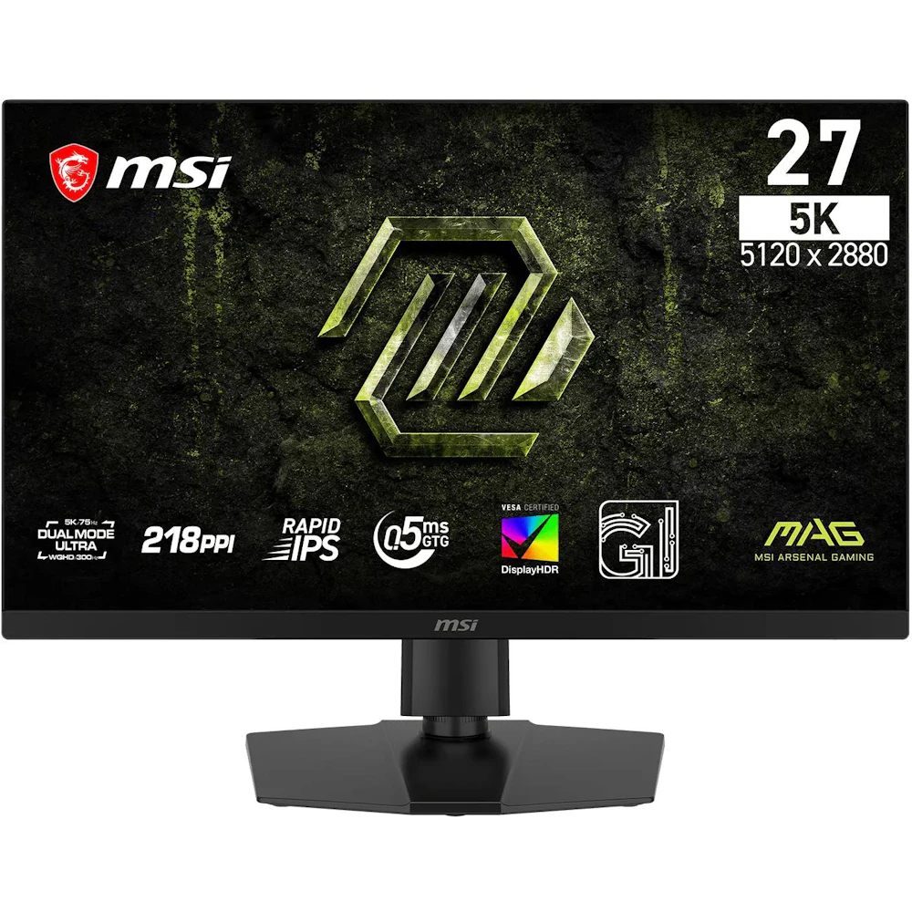 MSI MAG 271KPD7 - 27" 5K 2880p  75Hz / 1440p 300Hz 0.5ms Rapid IPS Gaming Monitor