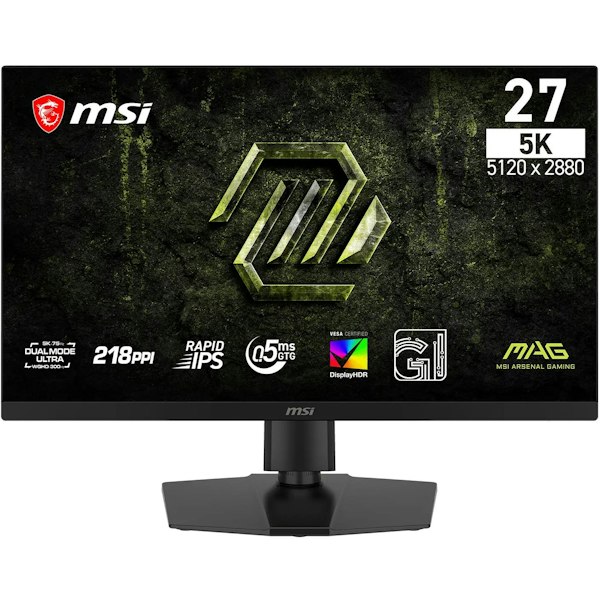 MSI MAG 271KPD7 - 27" 5K 2880p 75Hz / 1440p 300Hz 0.5ms Rapid IPS Gaming Monitor