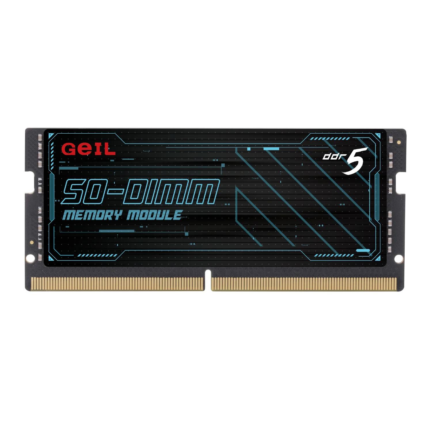 A large main feature product image of EX-DEMO GeIL 16GB Single (1x16GB) DDR5-4800 C40 SO-DIMM