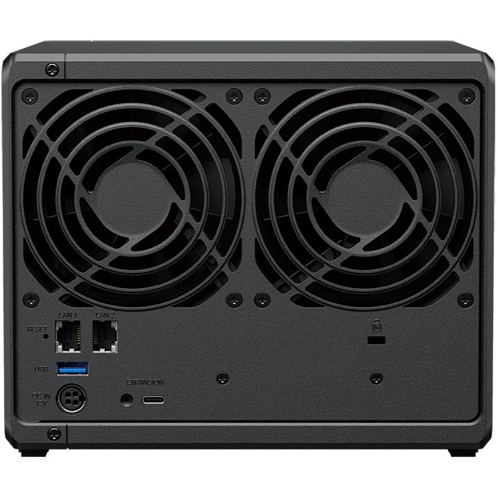 A large main feature product image of Synology DiskStation DS925+ 4-Bay NAS - AMD Quad Core CPU, 4GB, 2x 2.5GbE