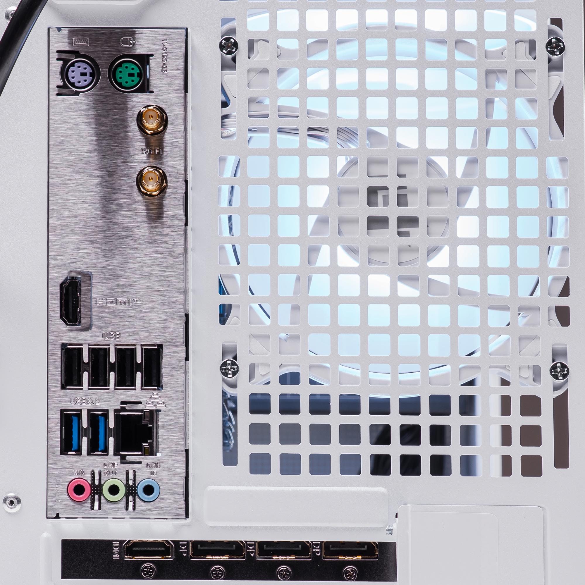 A large main feature product image of PLE Lumina RTX 5060 Prebuilt Ready To Go Gaming PC