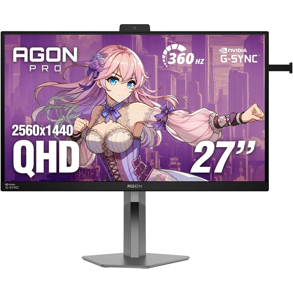 A large main feature product image of AOC AGON PRO AG276QSG2 - 27" 1440p 360Hz Fast IPS G-SYNC Pulsar Gaming Monitor