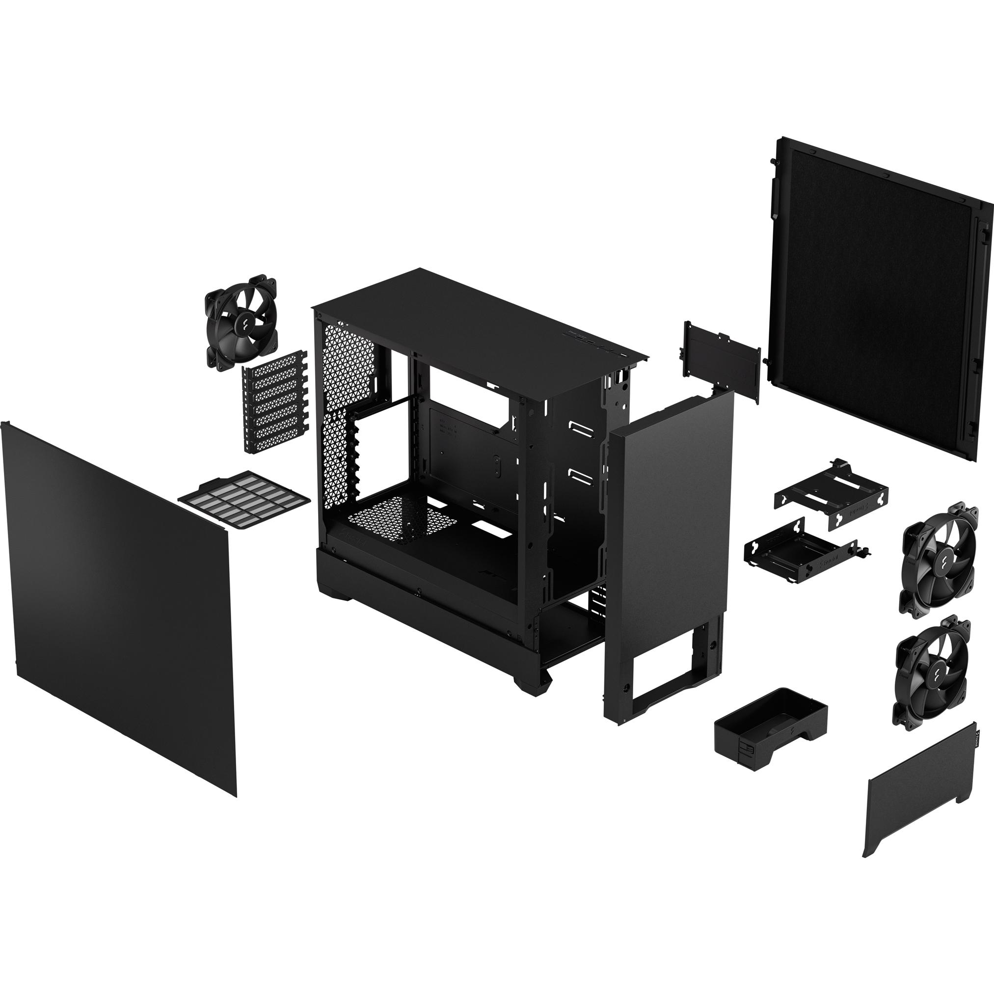 A large main feature product image of EX-DEMO Fractal Design Pop Silent Mid Tower Case (Black)