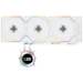 A product image of EX-DEMO Lian Li Hydroshift II LCD-C 360TL - 360mm AIO Liquid CPU Cooler (White)