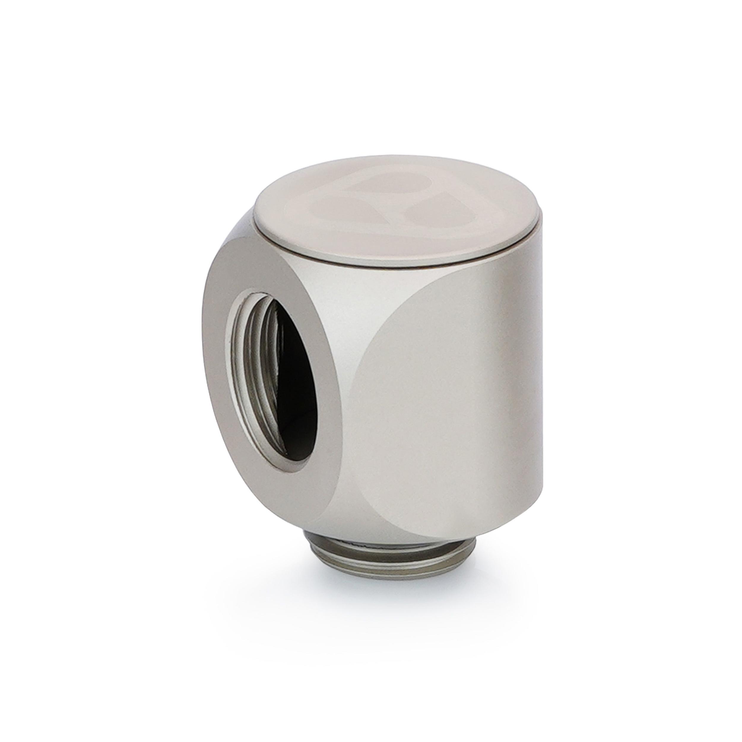 A large main feature product image of Thermal Grizzly DeltaMate Rotary - G1/4" 90 Degree Rotary Fitting (Nickel)