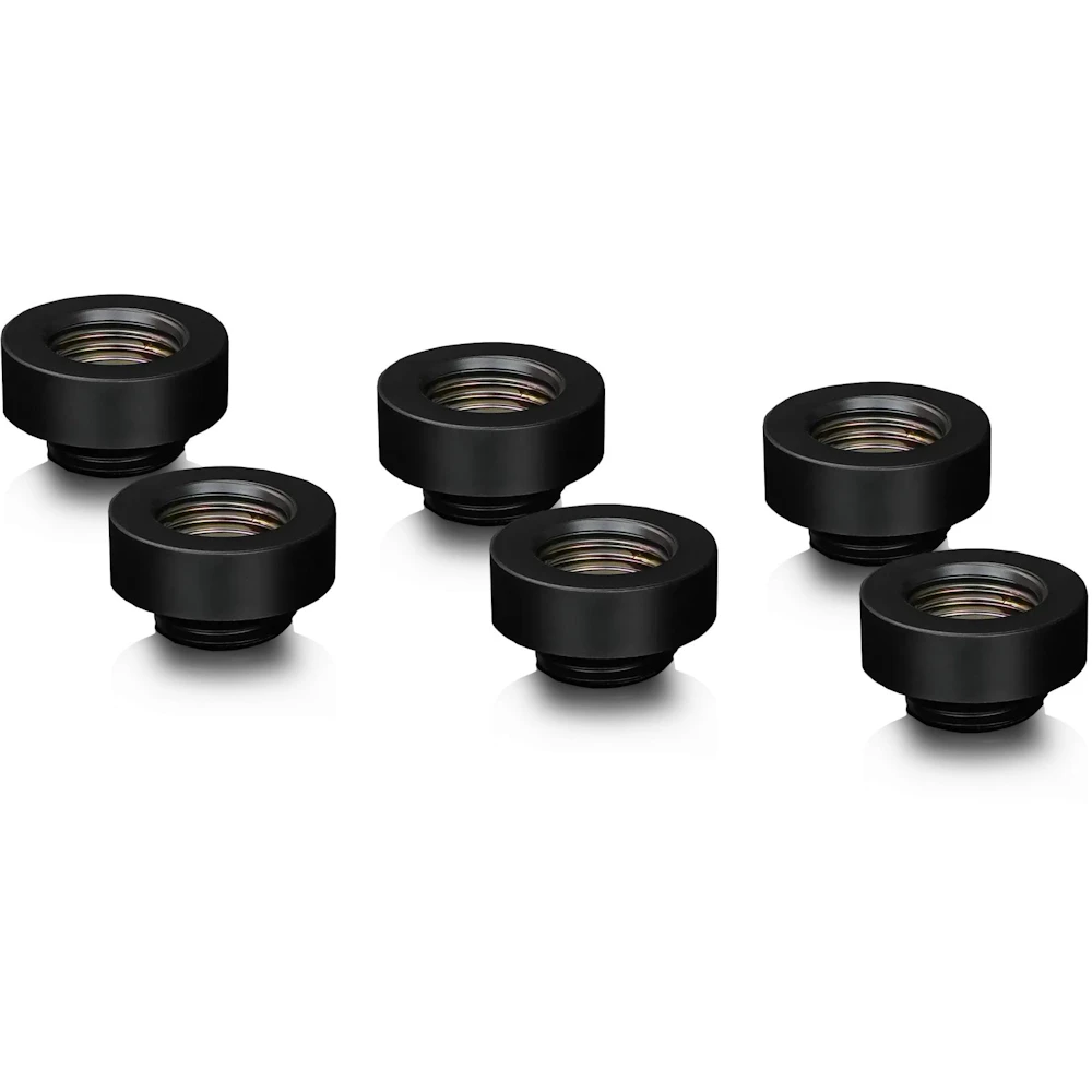 Thermal Grizzly DeltaMate Extender MF7 - G1/4" 7mm Extension Fitting 6-Pack (Black)