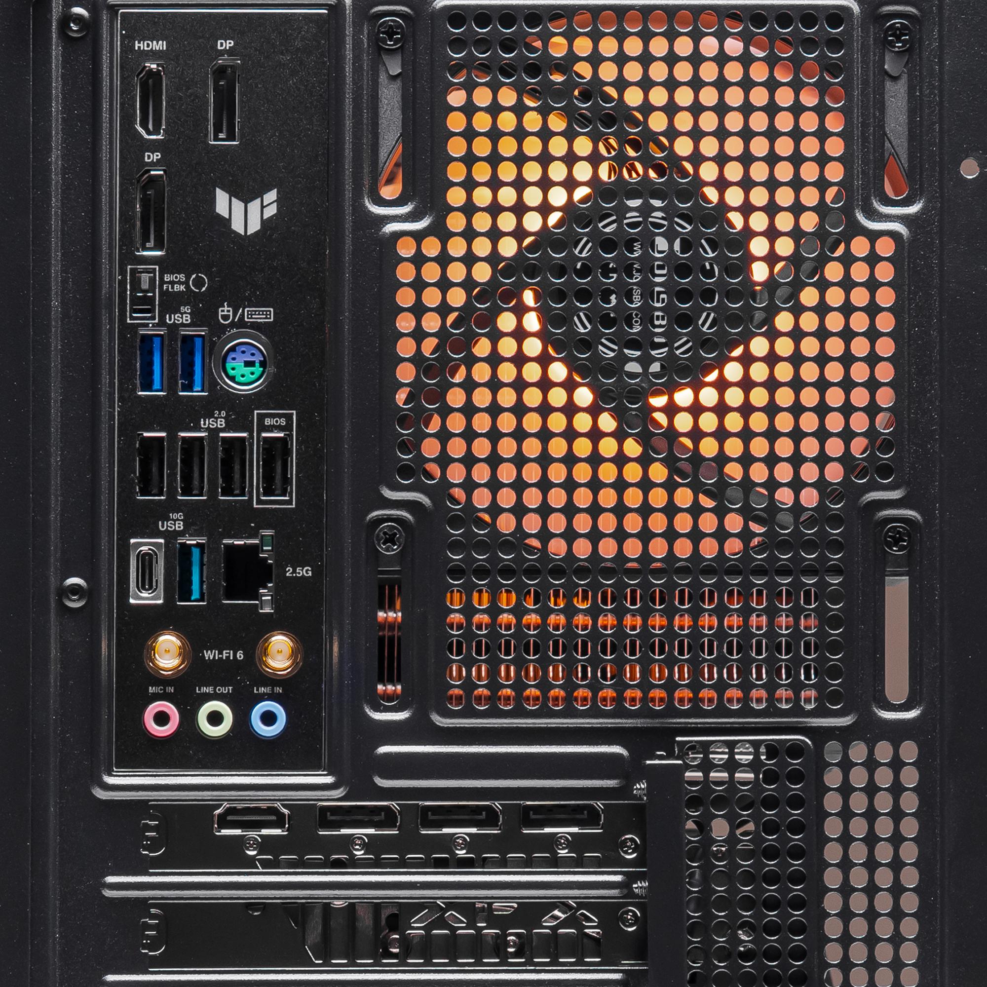A large main feature product image of EX-DEMO PLE Dawn RX 9070 XT Prebuilt Ready To Go Gaming PC