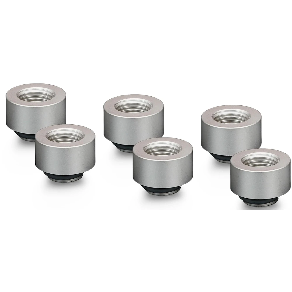 Thermal Grizzly DeltaMate Extender MF10 - G1/4" 10mm Extension Fitting 6-Pack (Nickel)