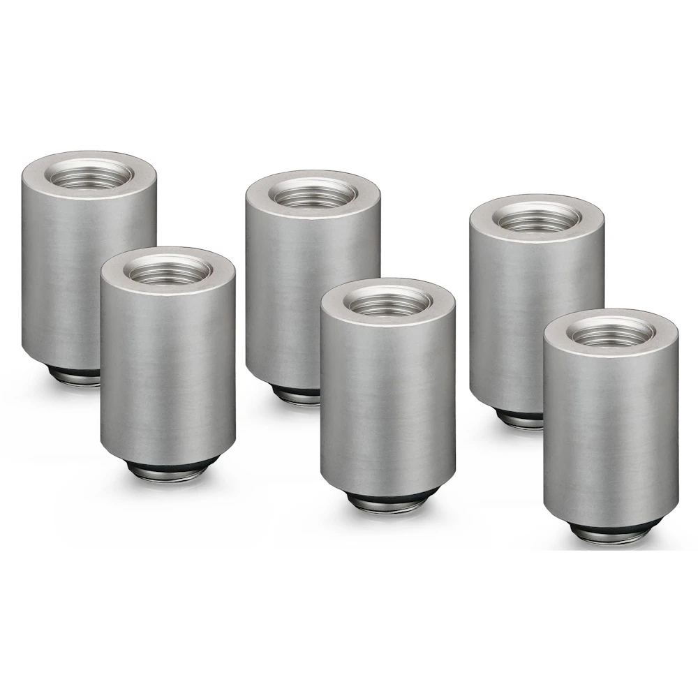 Thermal Grizzly DeltaMate Extender MF28 - G1/4" 28mm Extension Fitting 6-Pack (Nickel)