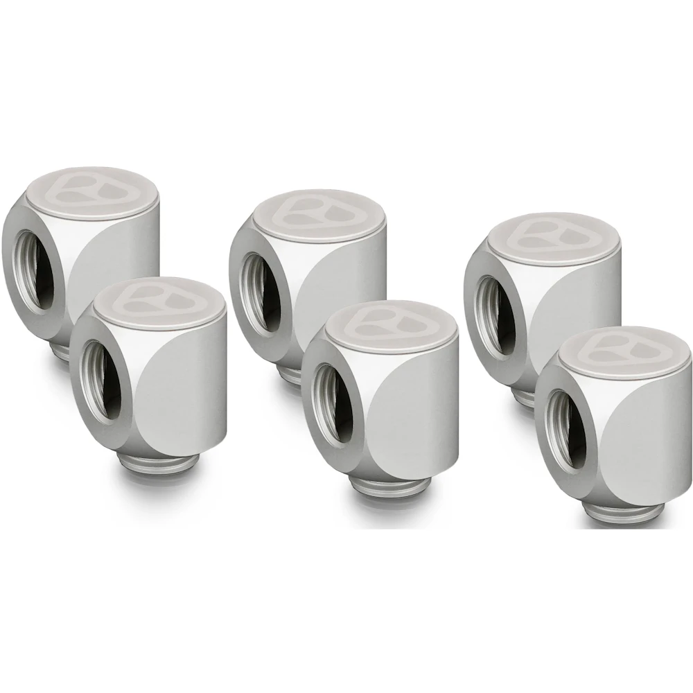 Thermal Grizzly DeltaMate Rotary - G1/4" 90 Degree Rotary Fitting 6-Pack (Nickel)