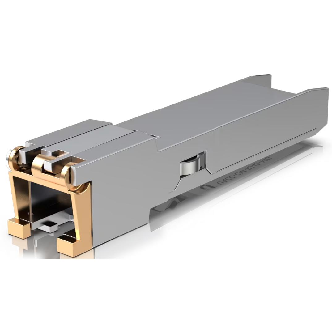 A large main feature product image of EX-DEMO Ubiquiti SFP+ to RJ45 10Gbps Transceiver Module