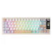 A product image of YUNZII IF68 QMK/VIA Wireless Mechanical Keyboard - Beige (Candy Linear Switch)
