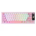 A product image of YUNZII IF68 QMK/VIA Wireless Mechanical Keyboard - Pink (Candy Linear Switch)