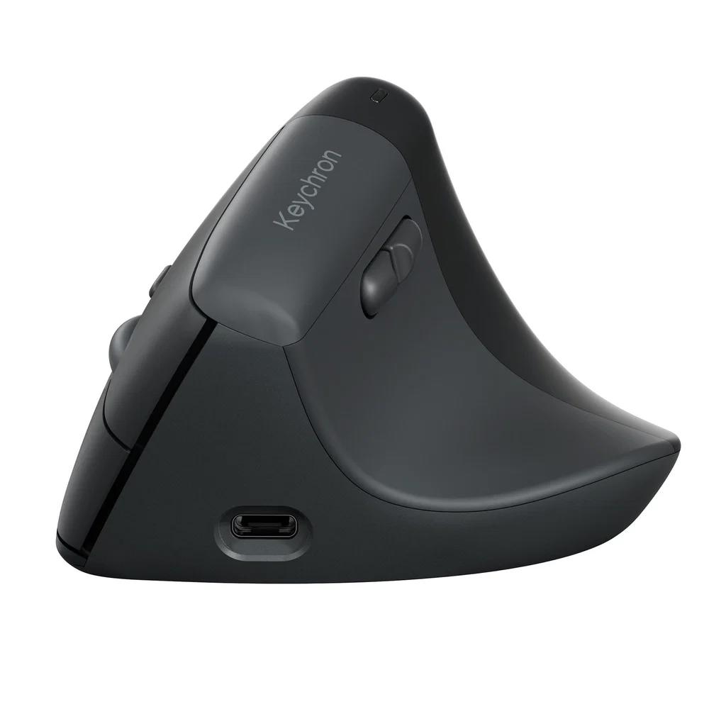 A large main feature product image of Keychron BM27 Wireless Mouse - Space Gray