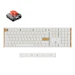 A product image of Keychron K5 Ultra 8K Wireless Custom Mechanical Keyboard - White (Keychron Milk POM Silent Red Switch)