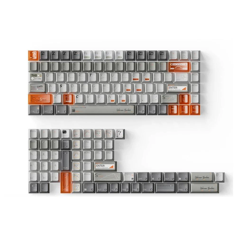 Keychron Unknown Number Mint - Cherry Profile Dye-Sub PBT Full Keycap Set (Unknown Number Mint)