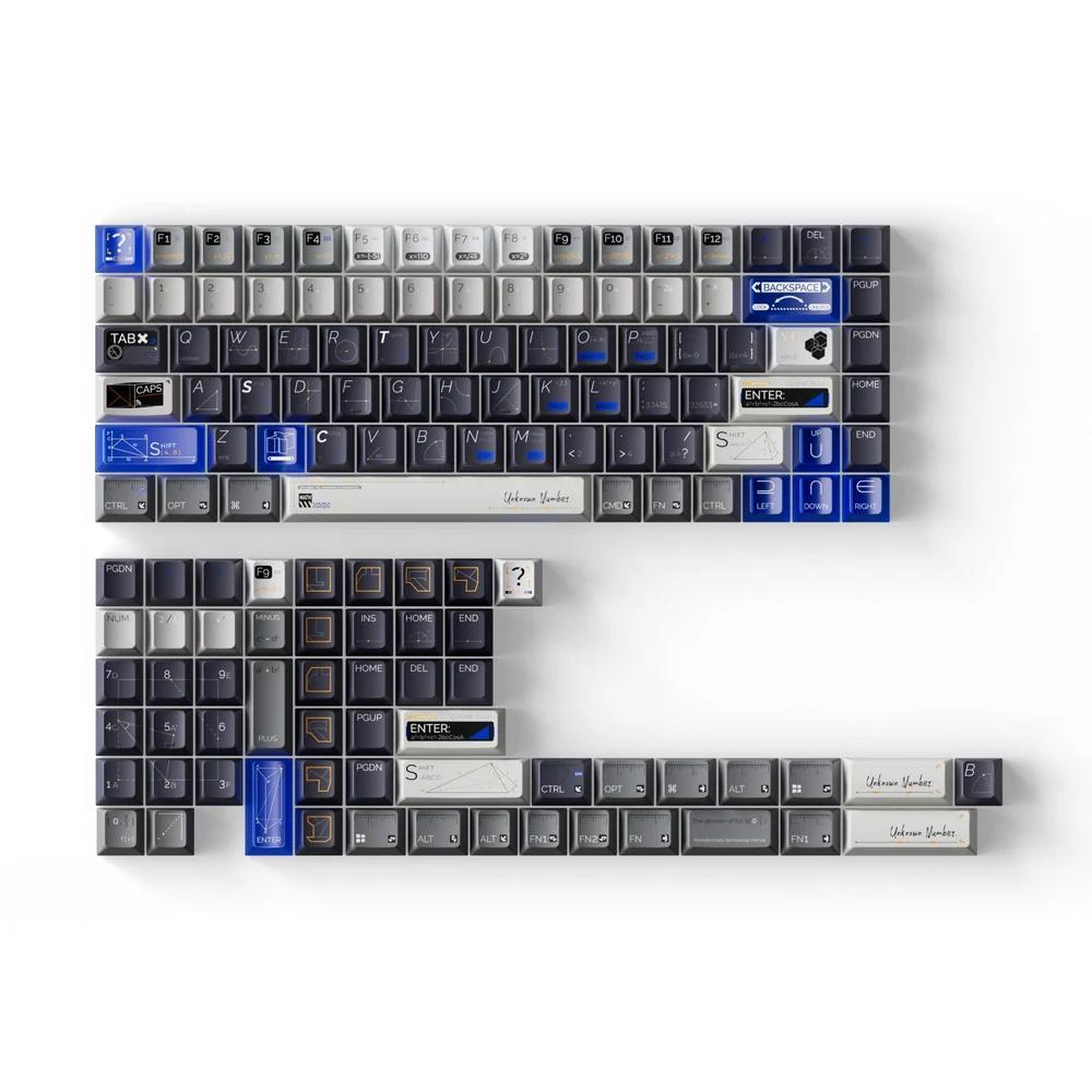 A large main feature product image of Keychron Unknown Number Navy - Cherry Profile Dye-Sub PBT Full Keycap Set (Unknown Number Navy)
