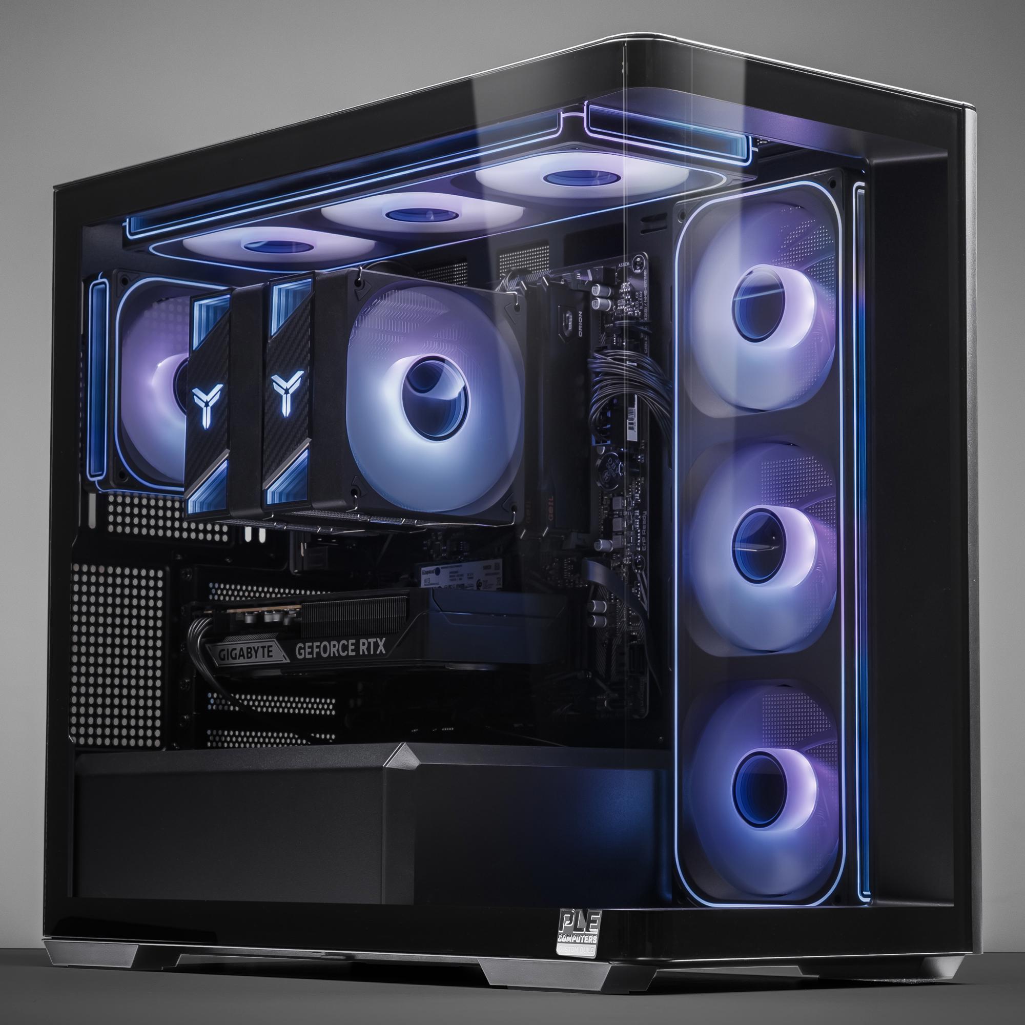 A large main feature product image of PLE Wave 5060 Ti Prebuilt Ready To Go Gaming PC