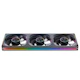 A small tile product image of EX-DEMO Jonsbo ZA-420 ARGB 140x420mm PWM Reverse Blade Triple Fan Module (Black)