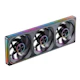 A small tile product image of EX-DEMO Jonsbo ZA-420 ARGB 140x420mm PWM Reverse Blade Triple Fan Module (Black)
