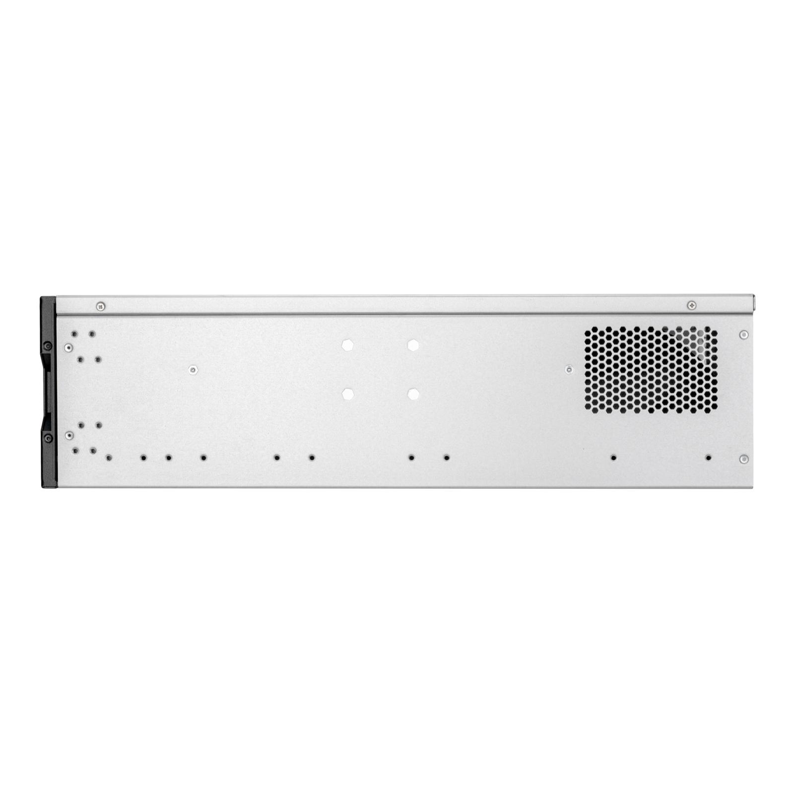 A large main feature product image of SilverStone RM32 3U Rackmount Server Chassis w/ High-End GPU & Liquid Cooling Compatibility
