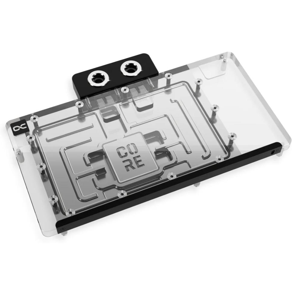A large main feature product image of EX-DEMO Alphacool Core GeForce RTX 5080 Solid/AMP GPU Water Block
