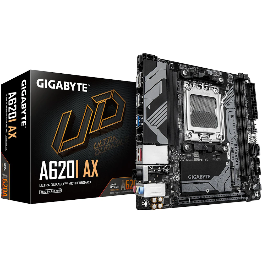 Gigabyte A620I AX AM5 DDR5 Mini-ITX Desktop Motherboard