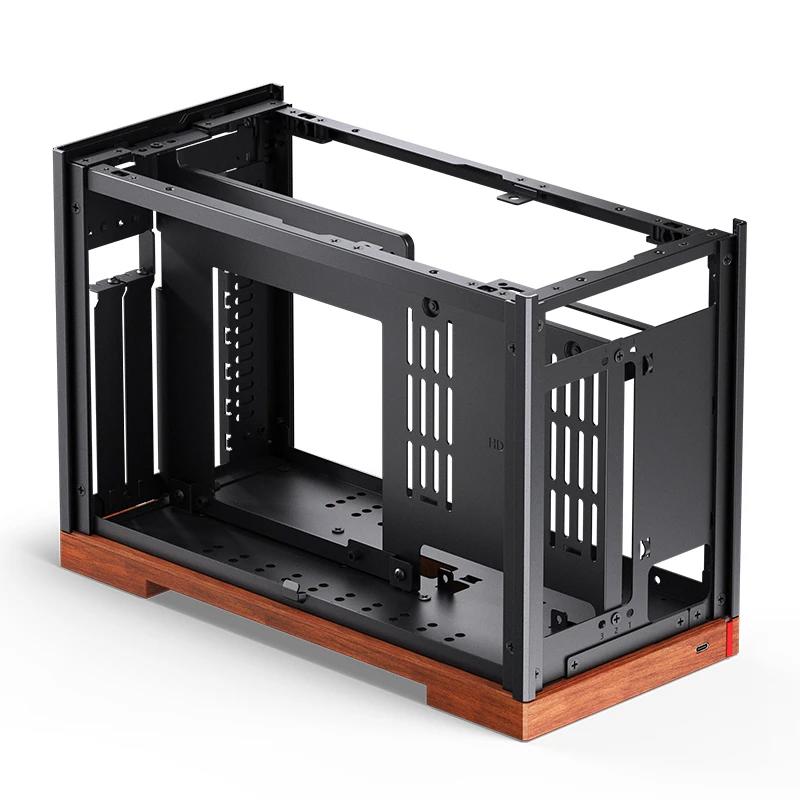 A large main feature product image of EX-DEMO Jonsbo T9 SFF 11.3L PCIe 4.0 Mini-ITX Case (Black)