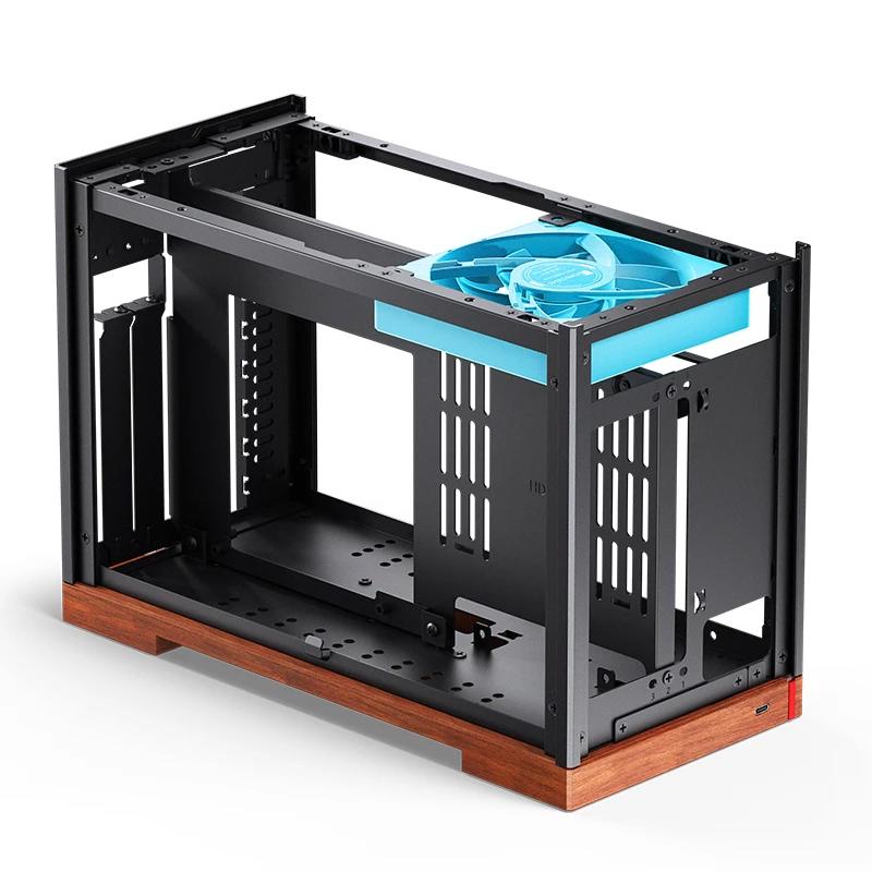 A large main feature product image of EX-DEMO Jonsbo T9 SFF 11.3L PCIe 4.0 Mini-ITX Case (Black)