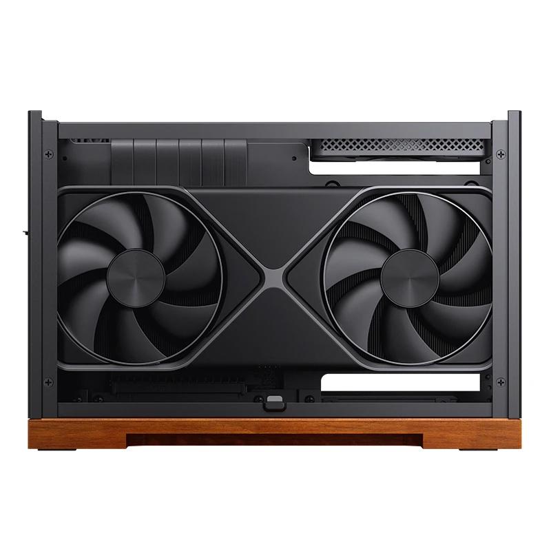 A large main feature product image of EX-DEMO Jonsbo T9 SFF 11.3L PCIe 4.0 Mini-ITX Case (Black)