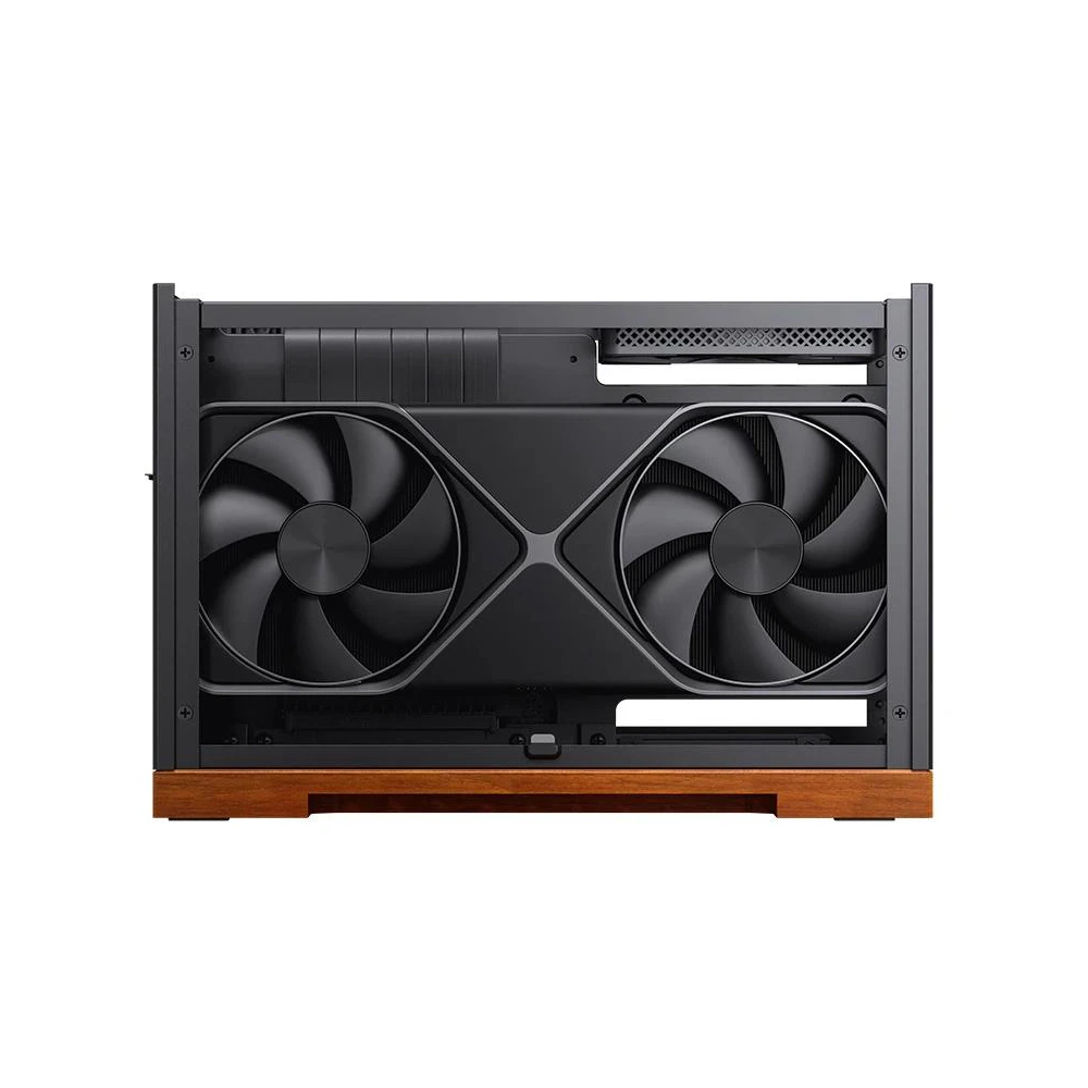 A large main feature product image of EX-DEMO Jonsbo T9 SFF 11.3L PCIe 4.0 Mini-ITX Case (Black)