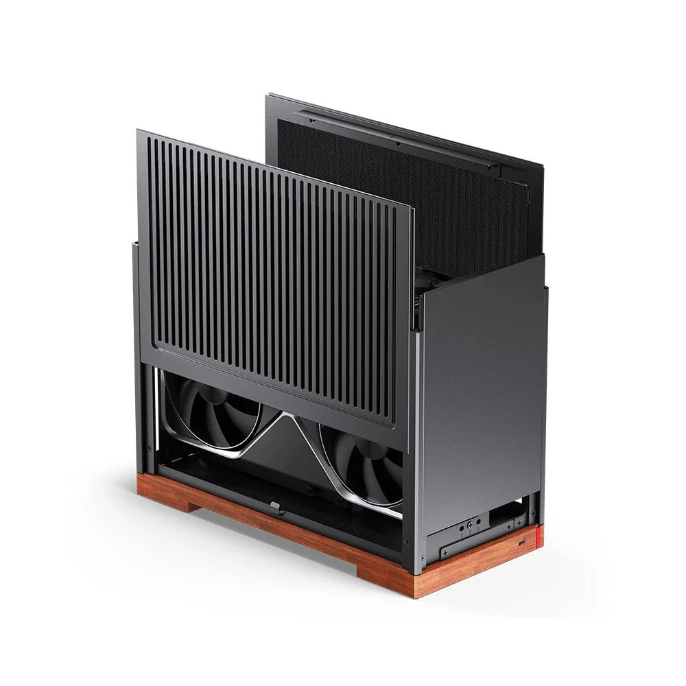 A large main feature product image of EX-DEMO Jonsbo T9 SFF 11.3L PCIe 4.0 Mini-ITX Case (Black)