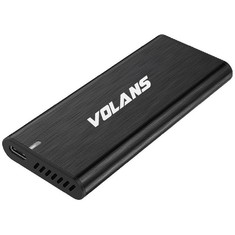 A large main feature product image of EX-DEMO Volans Aluminium NVMe PCIe M.2 SSD to USB3.1 Gen 2 Type C Enclosure 10Gbps