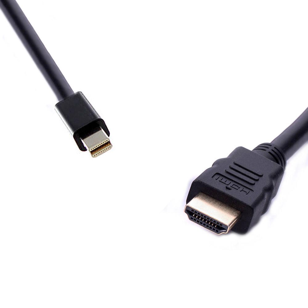 A large main feature product image of 8Ware Mini Display Port DP to HDMI Cable 1.8m Male to Male