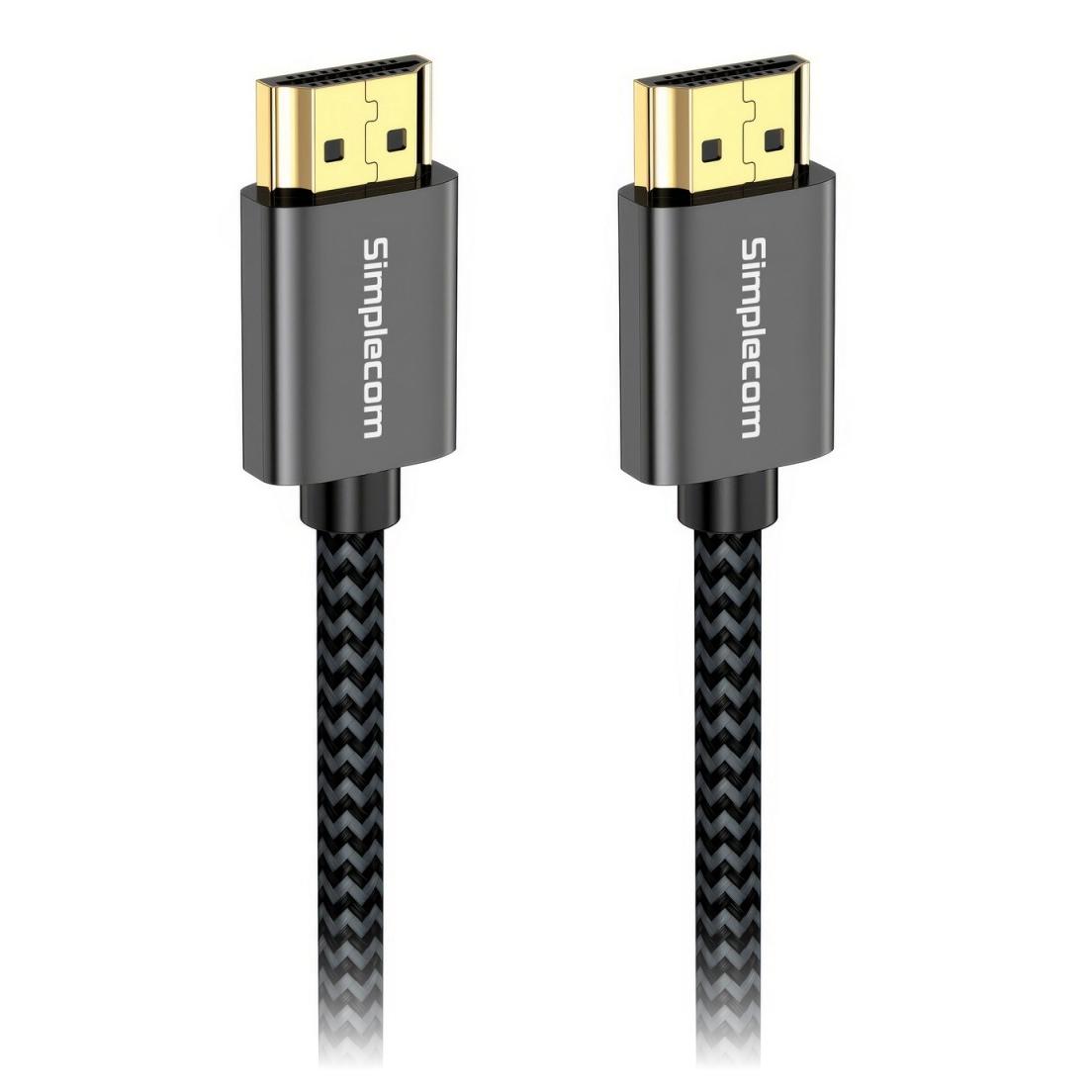 A large main feature product image of EX-DEMO Simplecom SBT002 Ultra High Speed HDMI 2.1 Cable - 2m