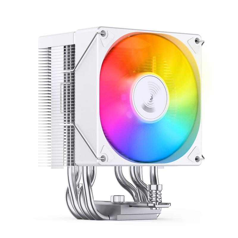A large main feature product image of Jonsbo CR-1400 EVO ARGB 92mm CPU Cooler (White)