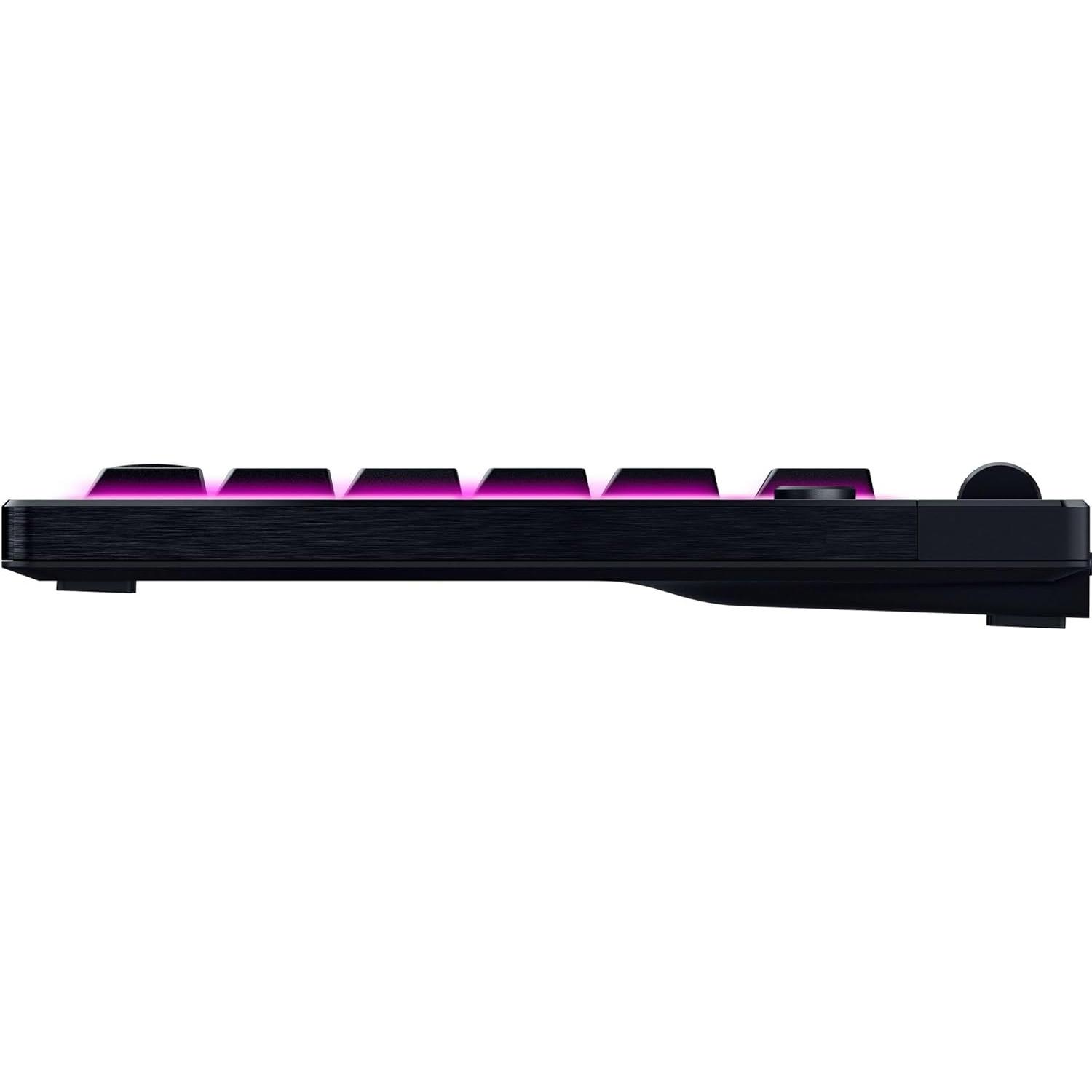 A large main feature product image of EX-DEMO Razer BlackWidow V4 Tenkeyless Low-Profile Hyperspeed - Wireless Mechanical Gaming Keyboard (Green Switch)